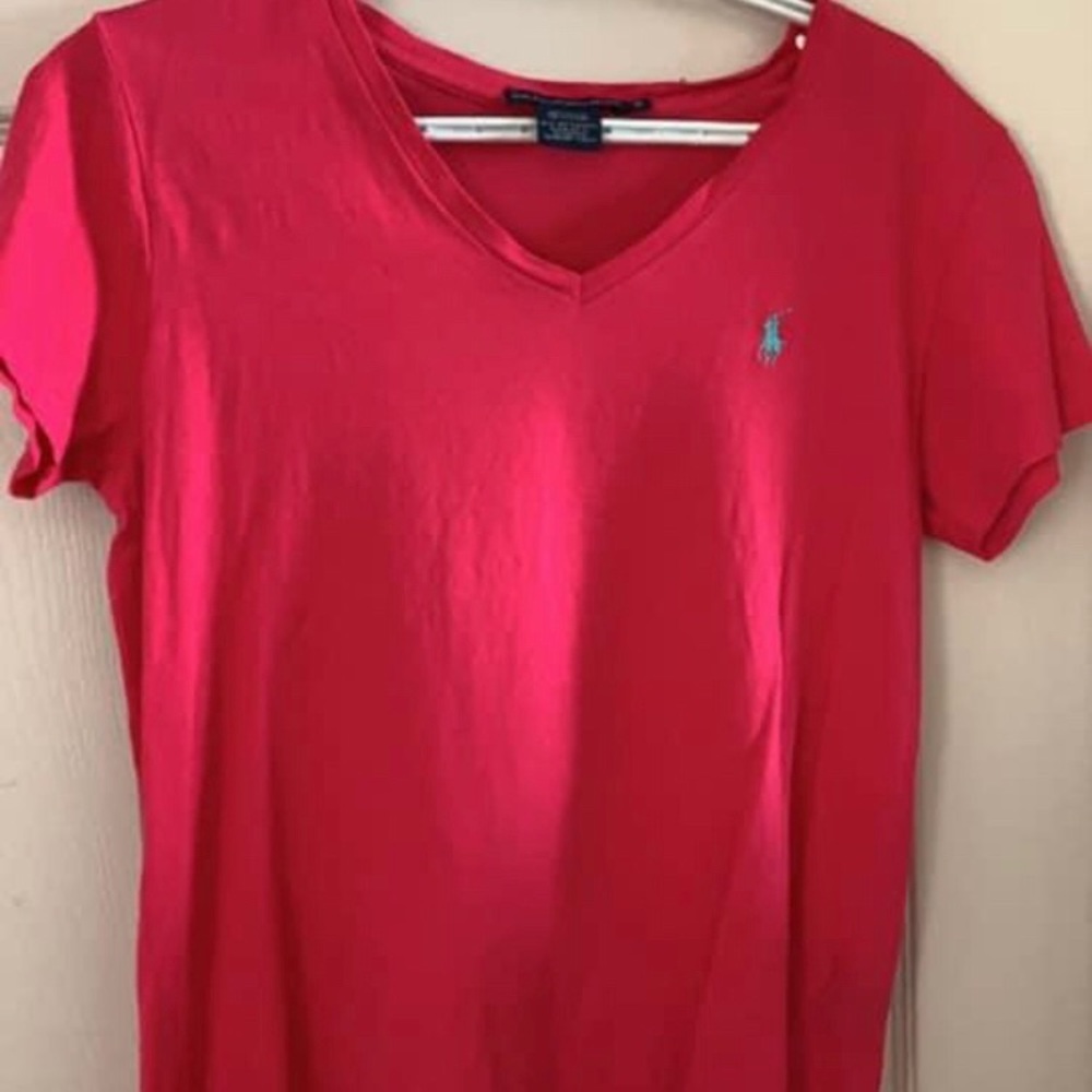 V neck polo shirts